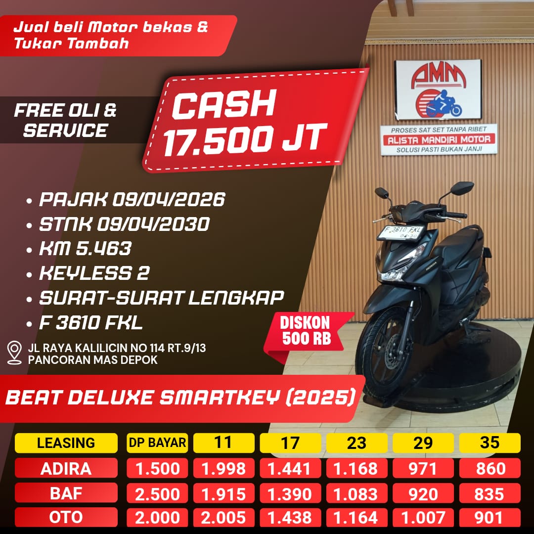 BEAT DELUXE SMARTKEY 2025 F 3610 FKL